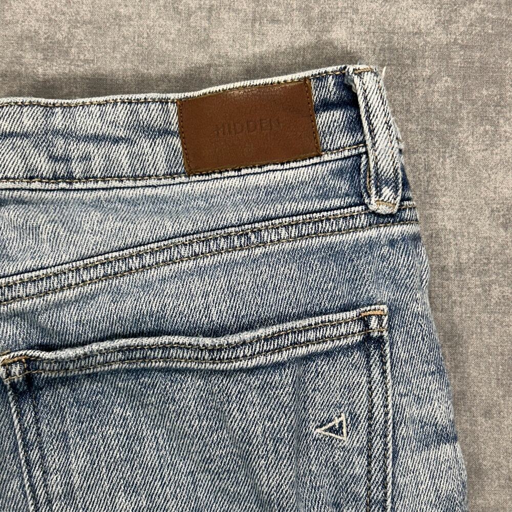 Hidden Jeans HD1168BF-VT High Rise Straight Leg Distressed Denim Jeans Womens 29 - Picture 3 of 9